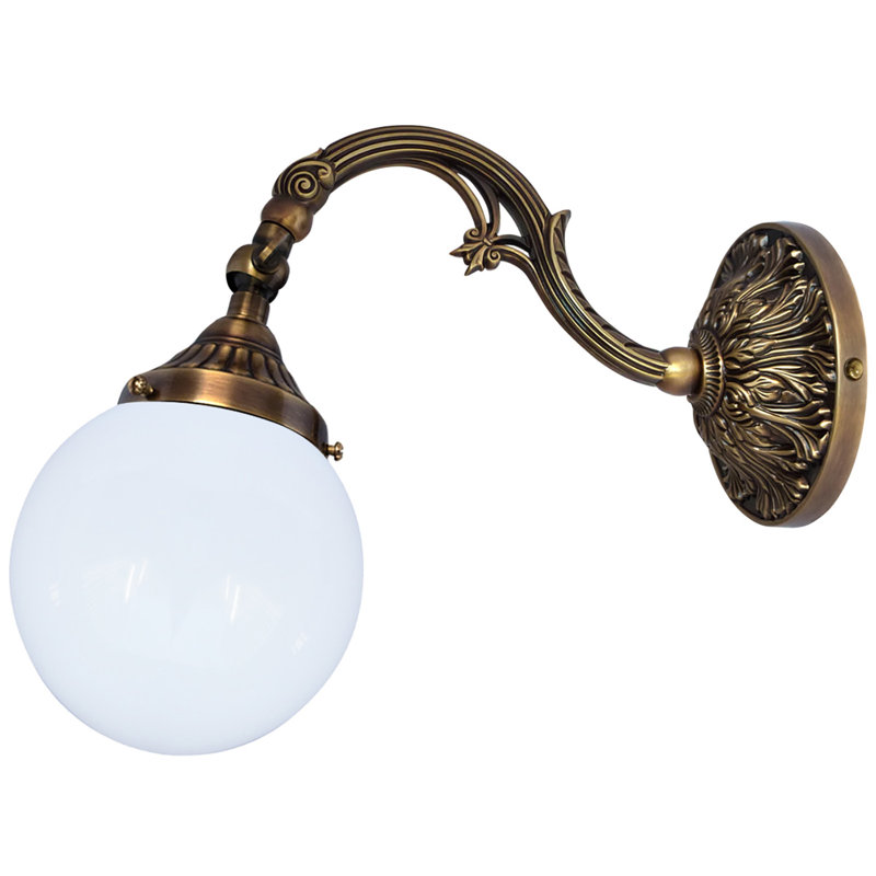 Frausto Armed Sconce, Antique Brass