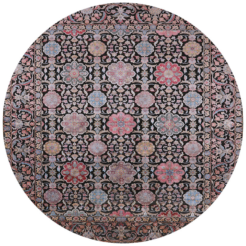 Thorfin Oriental Indoor Rug, Round 8'