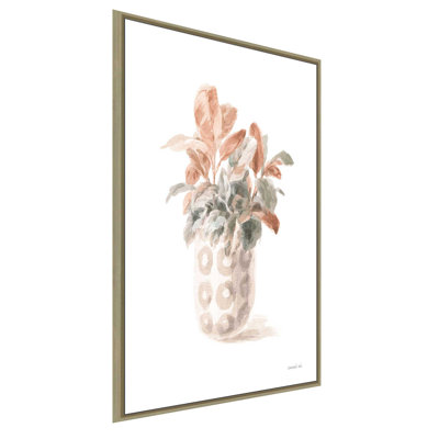 Modern Flora II - terre cuite - peinture