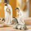 Ensemble de 11 figurines de crèche de Noël en résine ivoire
