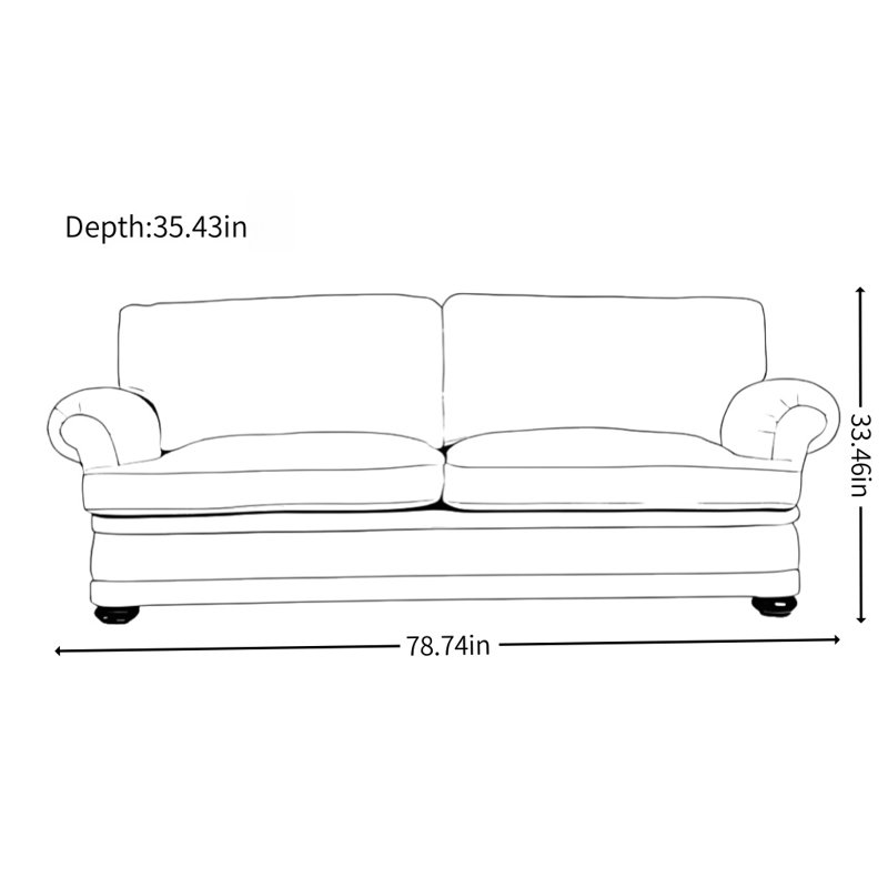American Vintage Living Room Sofa