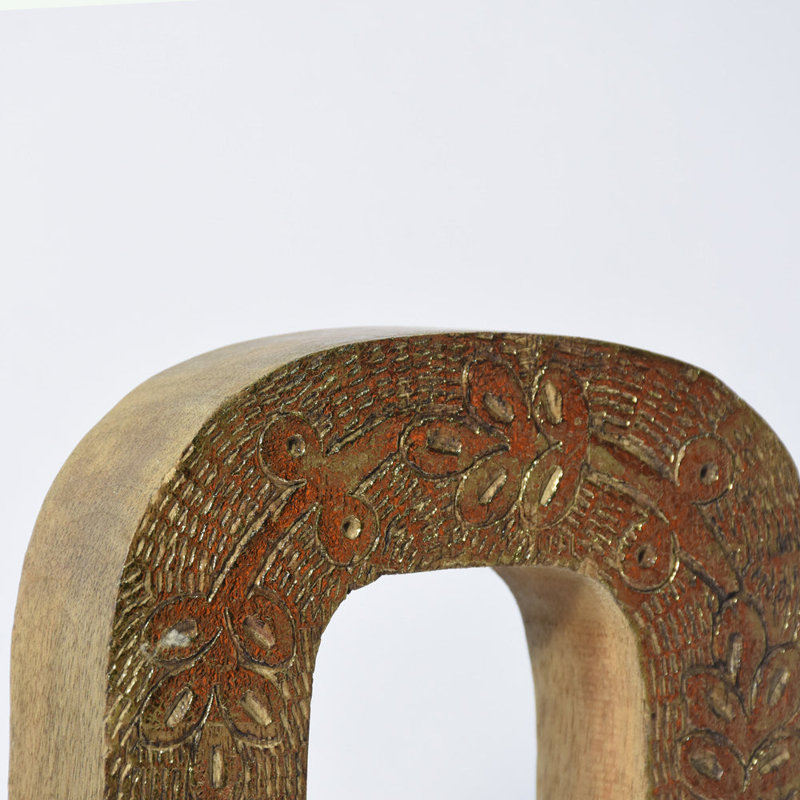 Haddam Text & Numbers Letter Block, O, Gold