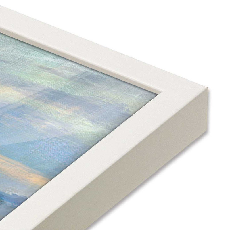 «Down by the Bay» par Kamdon Kreations, reproduction d'art, L 24 po x H 18 po, Impression encadrée, Blanc