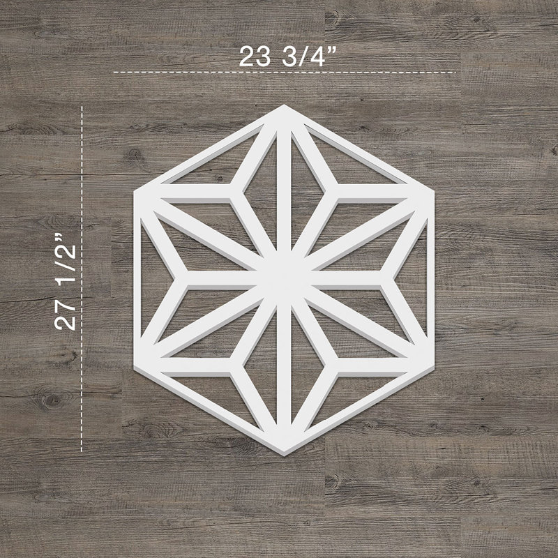 Large Gray PVC Decorative Fretwork Wall Panels