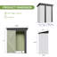 5 Ft. X 3 Ft. Outdoor Storage Metal Shed With Floor Frame, White-124424173