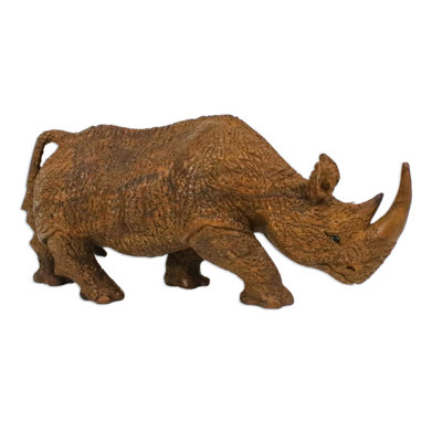 Statuette Rhino On The Move