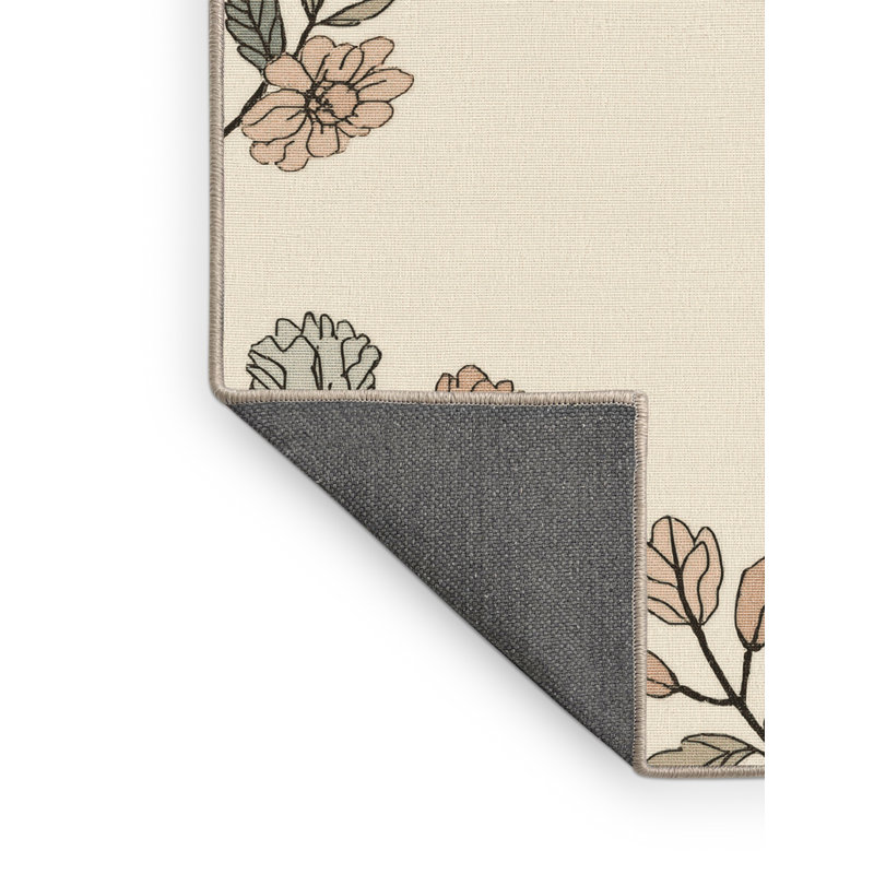 Soft Plush Fedele Easter Modern & Contemporary Abstract Area Rug in Beige – Beige Binding, 3x5