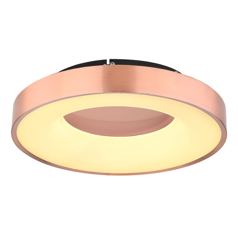 Caelab LED Flush Mount, 2700K, Matte Black