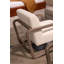 Wilber - Modern Off-white Fabric + Grey Wood Accent Chair