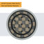 Table de bout ronde en métal pour l'extérieur, l 23,82 po x P 23,82 po-84304121