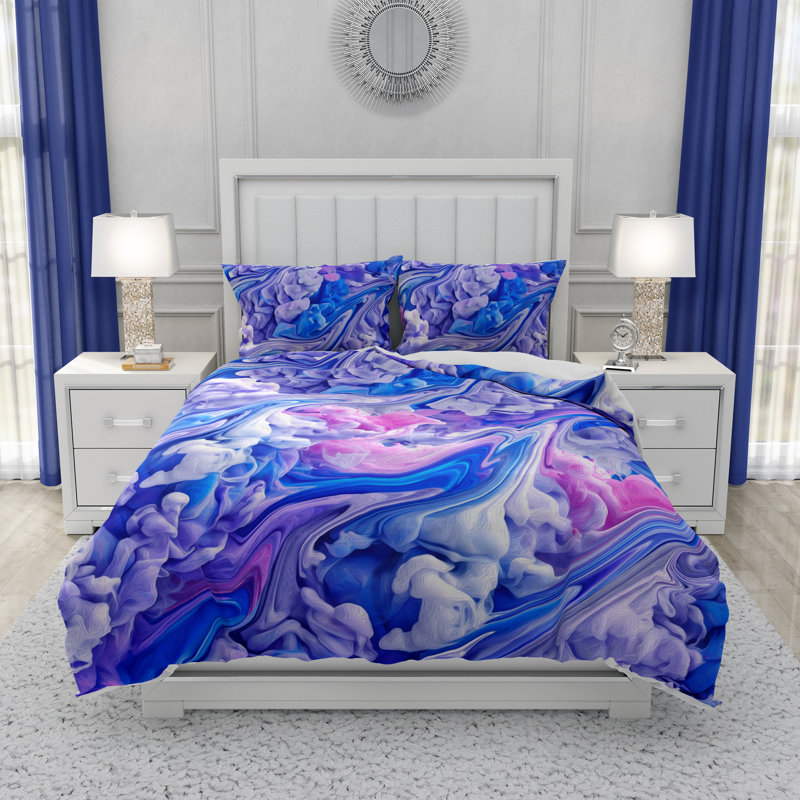 Abstract Duvet Cover, King Duvet Cover + 2 King Shams