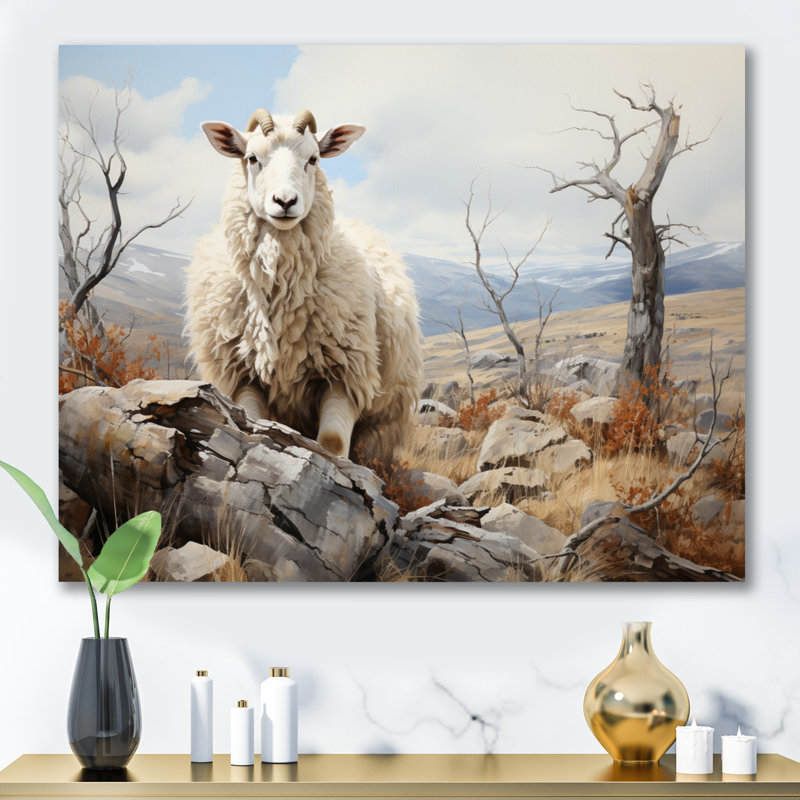 Sheep Serenade Of Silence I sur impression sur toile, H 30 po x l 40 po x P 1,5 po, Toile tendue