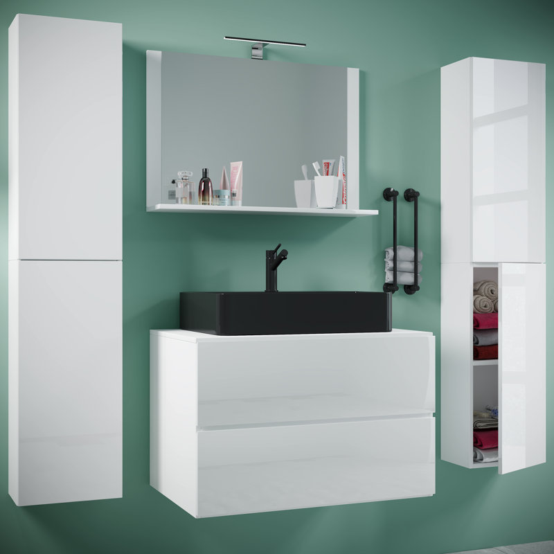 Bathroom Furniture Suite, White