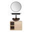 Ensemble de meuble-lavabo mural simple 24 po avec miroir Zanuck-1195799123