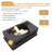32" L x 19"W Undermount kitchen Sink Gold Stainless Steel Single Bowl Kitchen Sink with Bottom Grid-124064482-124064480