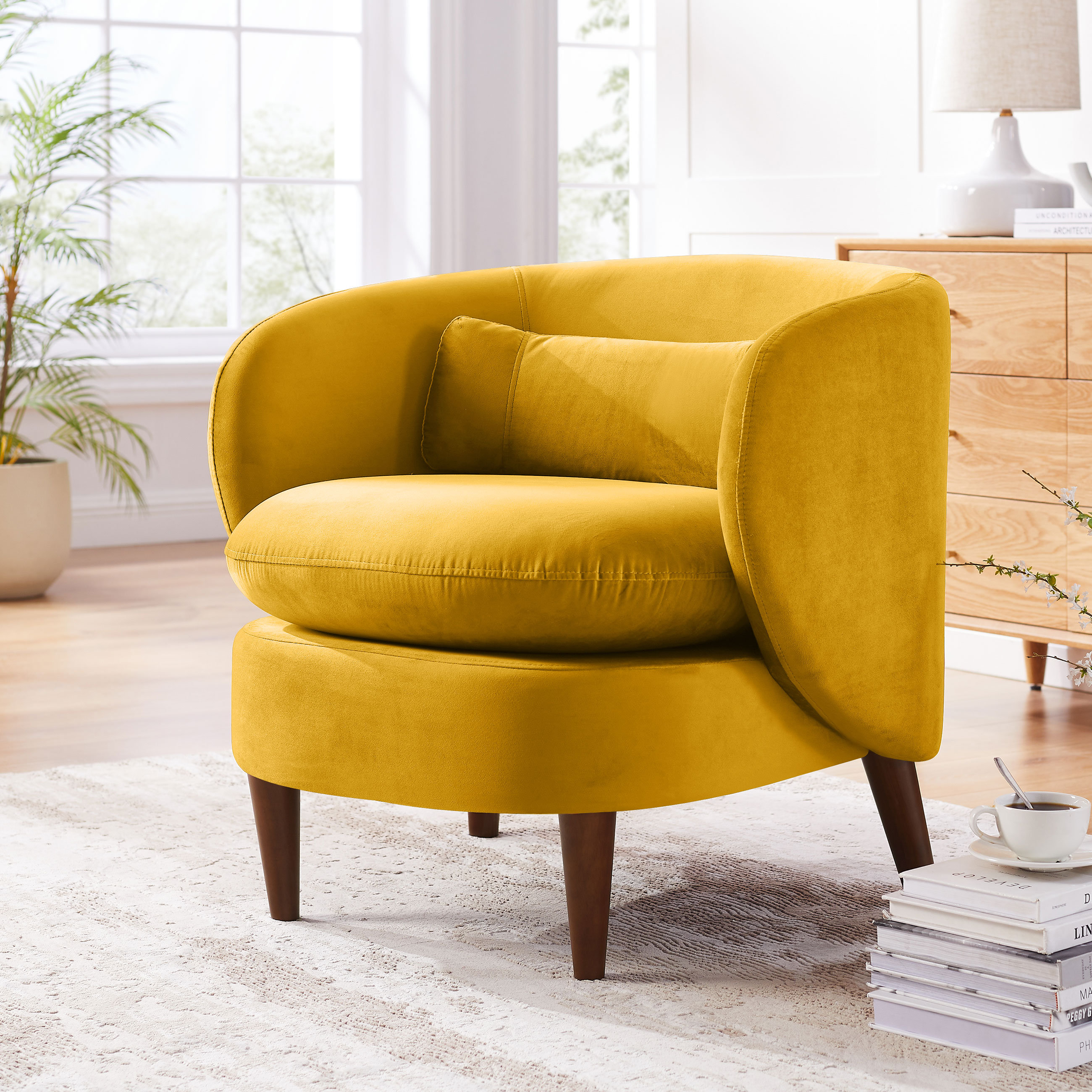 Orren Ellis Carollyn 31.2 inches Wide Armchair Upholstered Accent Chair