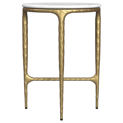 Melodie Round Marble Top Side Table