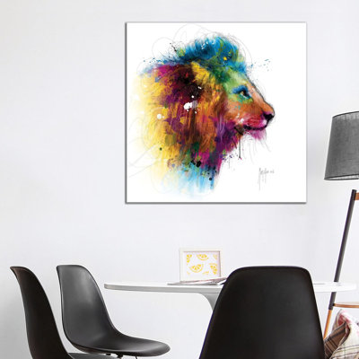 Jungle's King 1 Piece Wrapped Canvas Painting