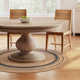 Natural Fiber Braided Round Area Rugs