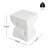 Cleo Outdoor Paito Modern Minimalist MGO Side Table, White