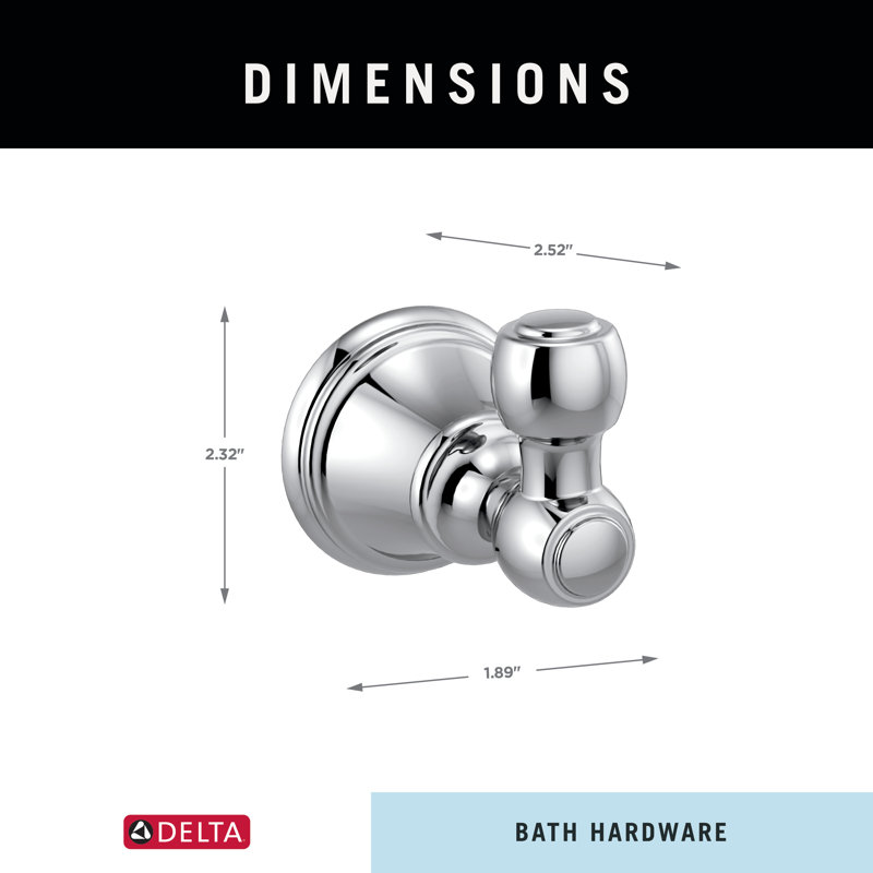Accessoire de quincaillerie de salle de bain Woodhurst, Chrome chrome
