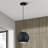 Cavill Led Black Globe Pendant-121436200