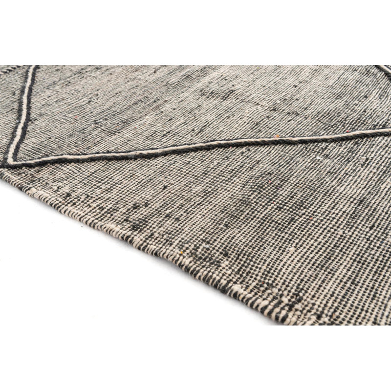 Tapis noir et blanc Odea