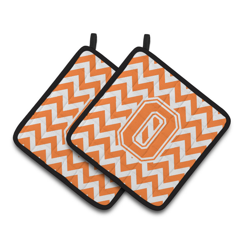 Poignée à chevrons, Orange/Blanc, O