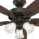 Builder Plus 52"  5 - Blade Standard Ceiling Fan with Pull Chain and Light Kit Included
