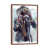 Toile avec cadre en bois brun classique est en rupture de stock