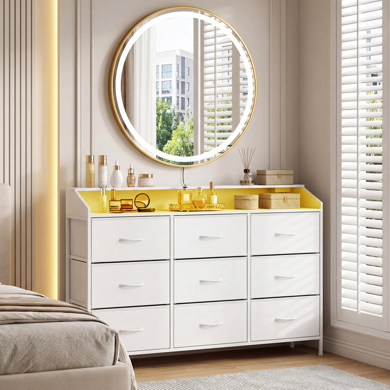 126 cm W Chest of 9 Drawers