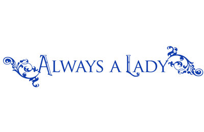 Décalcomanie murale "always a lady"