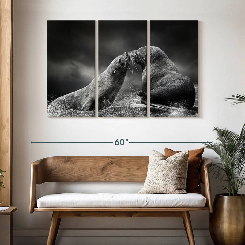 Brampt Seal Love, 32" H x 50" W