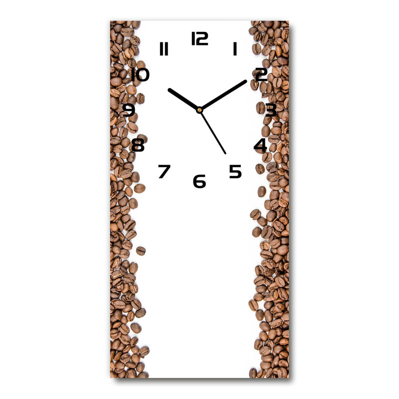 Jaquice Glass Wall Clock, Brown/Black