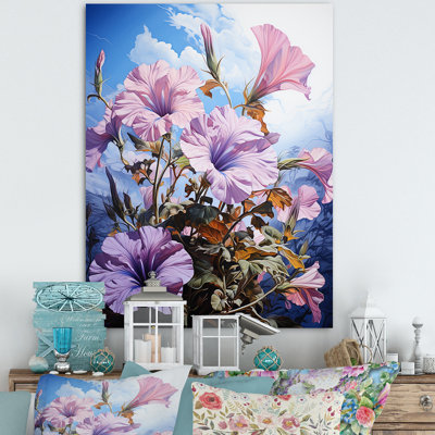 Mauve pétunia mauve III - art mural pétunias