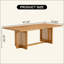 Table basse rectangulaire en bois massif de style chinois