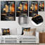 Jaune et gris Jazz Cafe Melody 1 - musique Jazz, art mural en métal-101155178