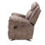 Garrett Two Tone Chocolate Velvet Motion Glider Recliner