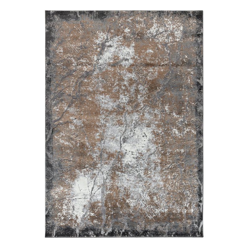 Tapis gris de la collection Studebaker, Rectangle 8 pi 1 po x 10 pi 5 po
