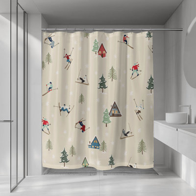 Downhill Ultra-Thin Lightweight Shower Curtain