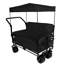 Chariot pliable 3-en-1 avec banquette, auvent et rangement, 500 lb poids lourd, capacité de 180 L, chariot tout-terrain pour le camping, la plage, les sports et le jardin-122421685