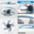 Ceiling Fans With Lights Dimmable LED Embedded Installation Of Thin Modern Ceiling Fans(Blue)-726907010