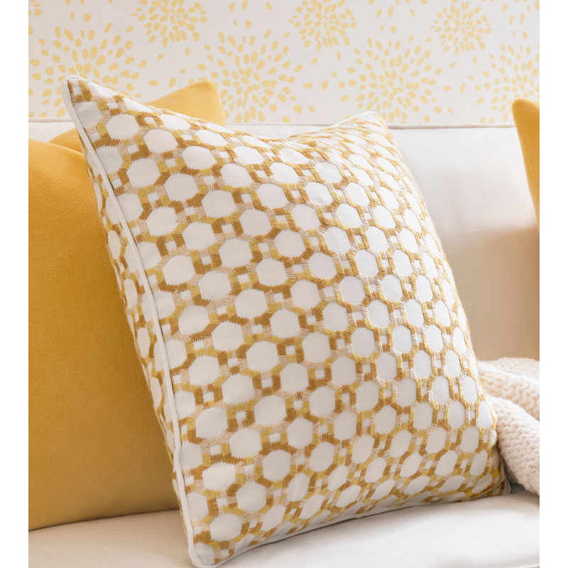 Hinson Library Square Pillow Cover & Insert, Yellow