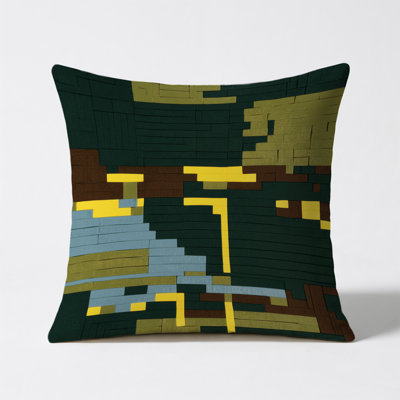 Shaded Squares Indoor And Outdoor Pillow