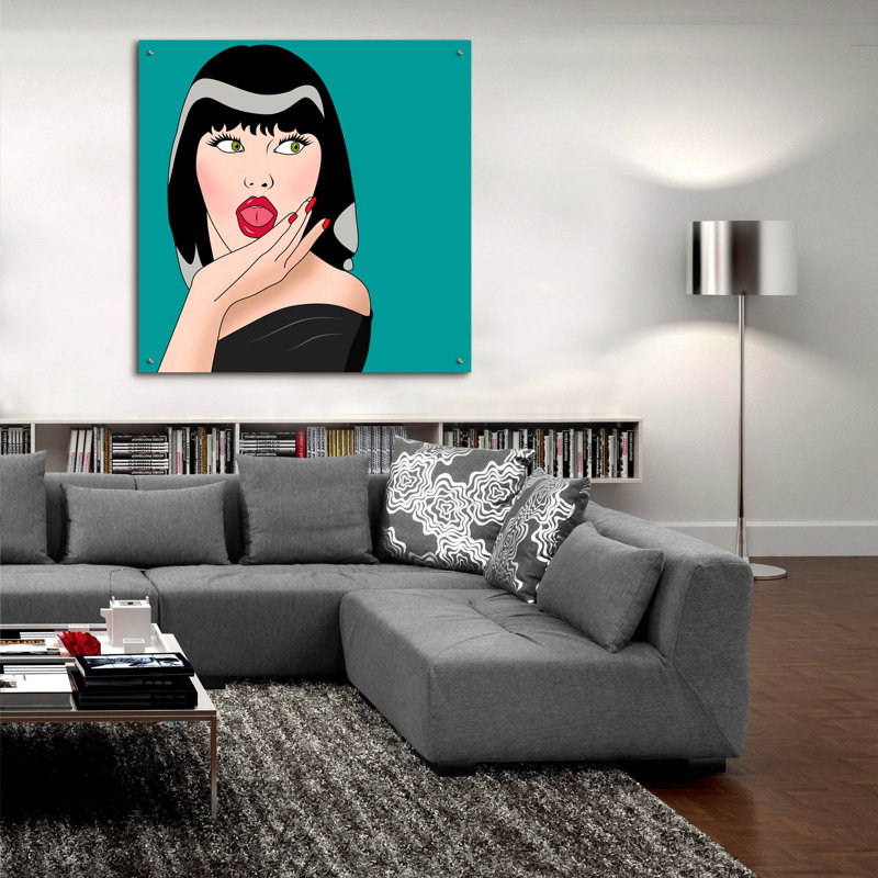 " What " by Mark Ashkenazi, 36" H x 36" W x 0.2" D