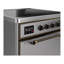 Majestic III Series 30 Inch Induction Range with 4 Induction Elements in Matte Graphite (Brass Trim)-500614276-500614287
