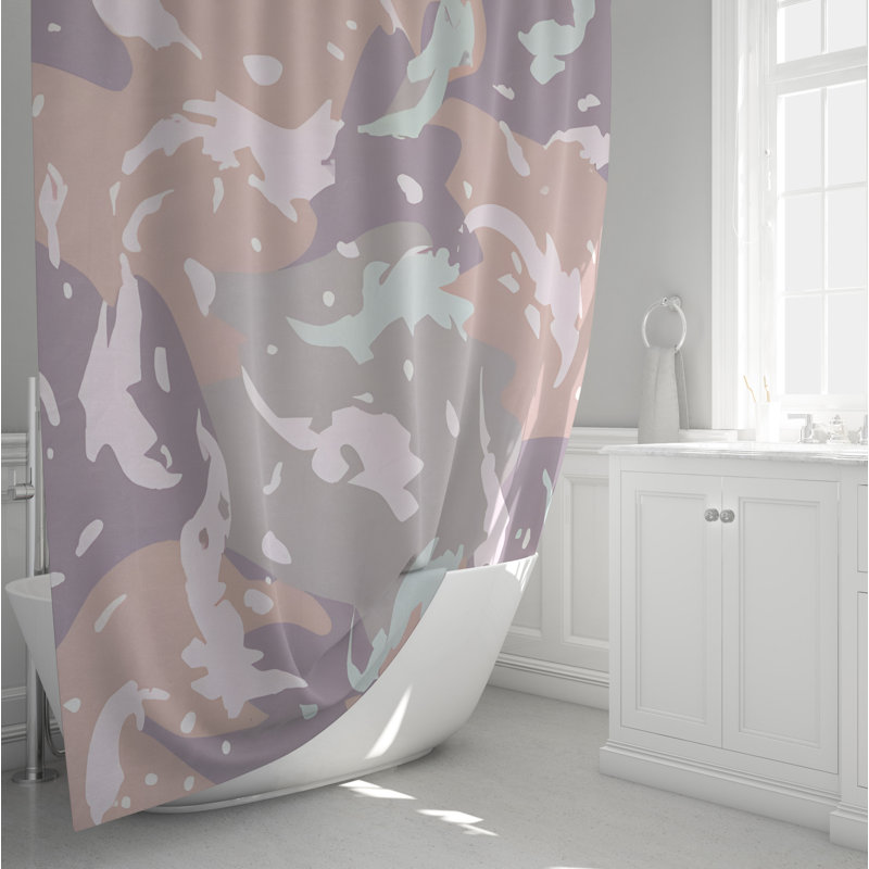 Gleno Abstract Shower Curtain, 72" H x 70" W