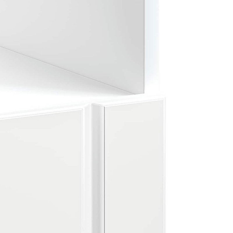 Kadlec Oven Cabinet, High Gloss White