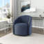 Fauteuil demi-tonneau pivotant en bois massif Boucle-360721256