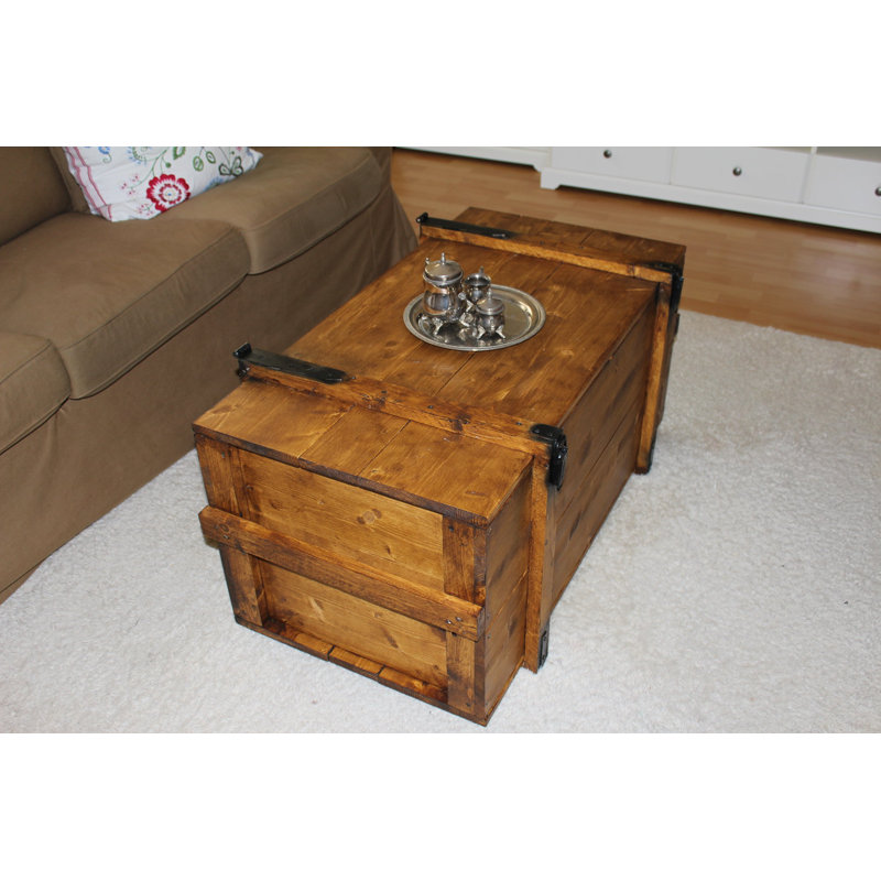Santino Solid Wood Coffee Table, 48cm H x 98cm W x 55cm D